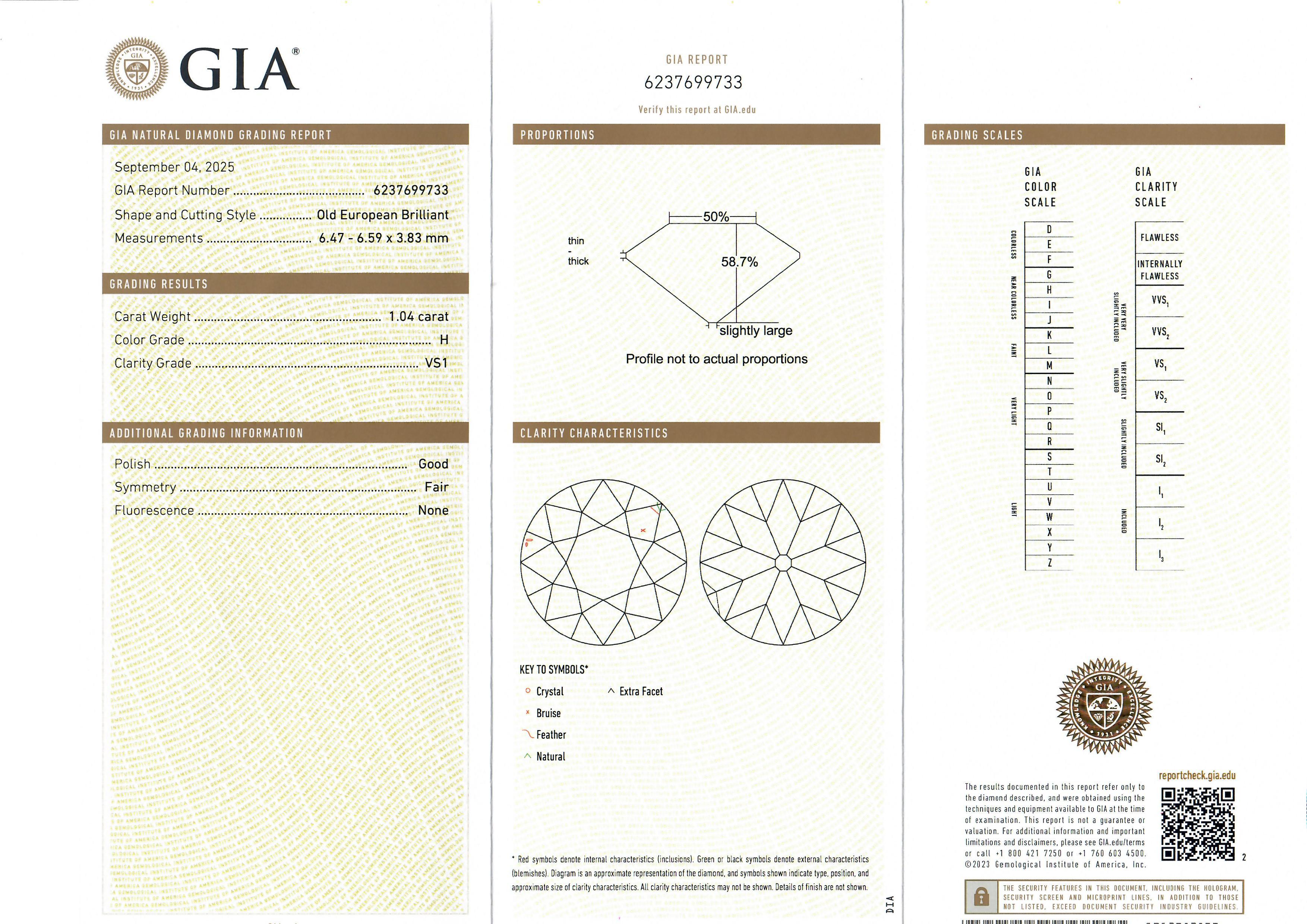 Antique Art Deco Platinum GIA 1.76ctw Old European Diamond Solitaire Ring For Sale 13