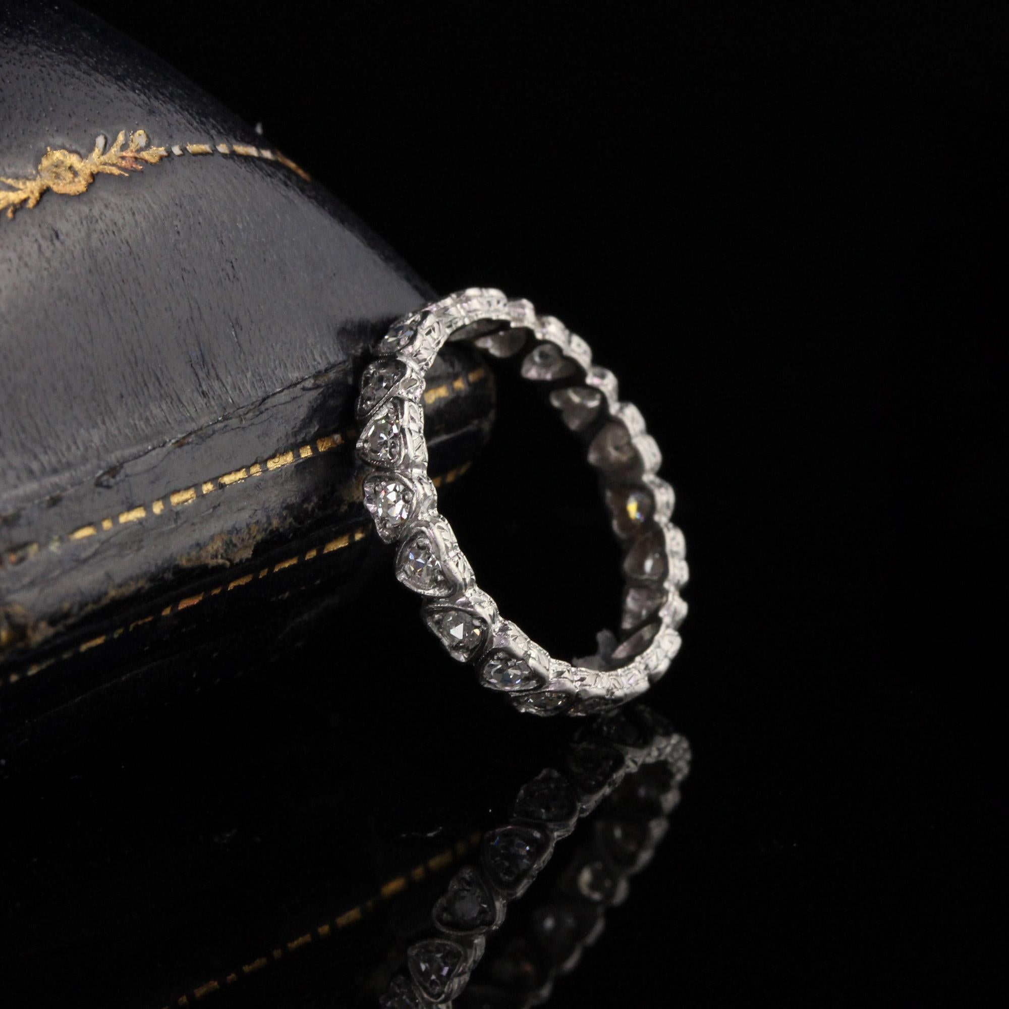 antique diamond eternity band