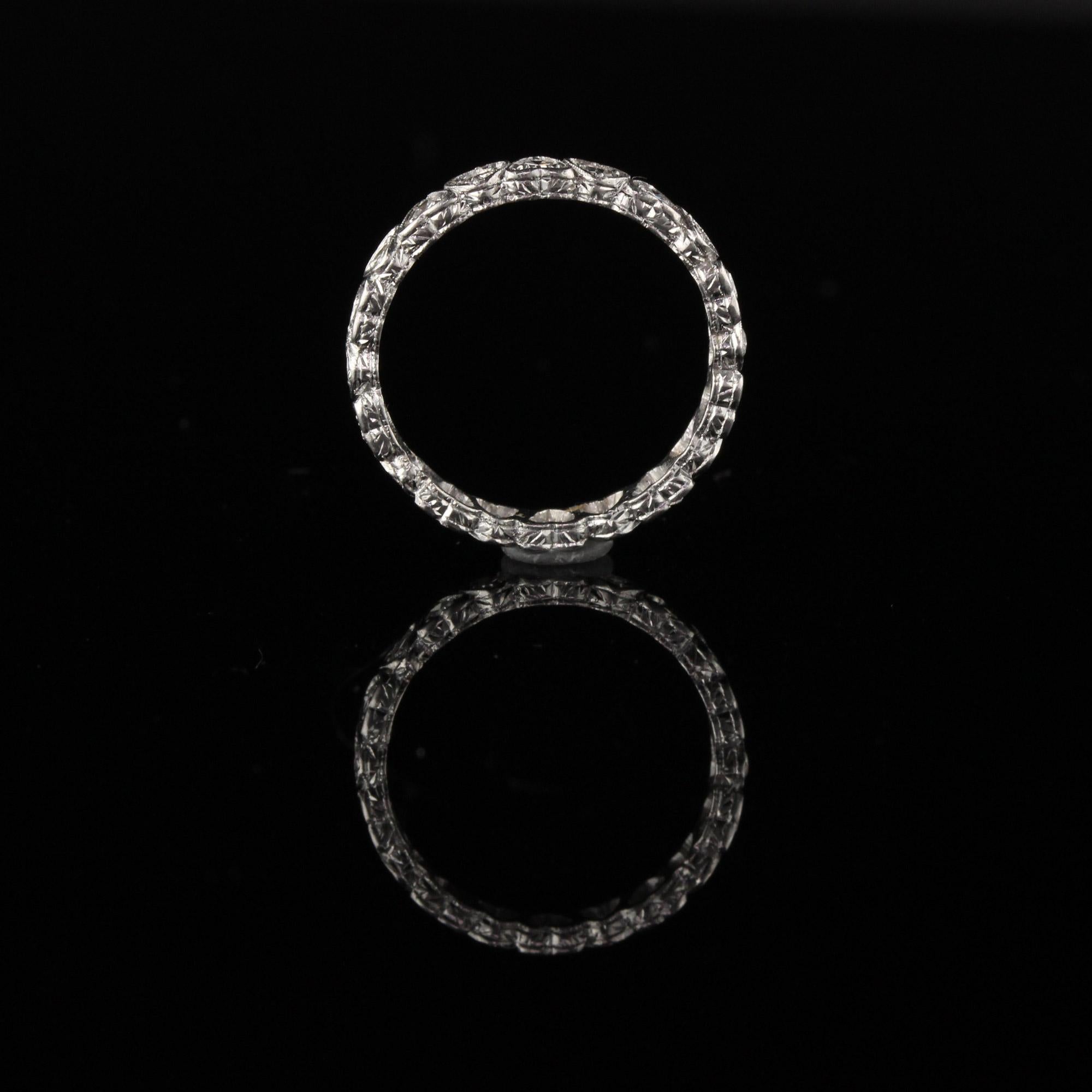 art deco eternity band
