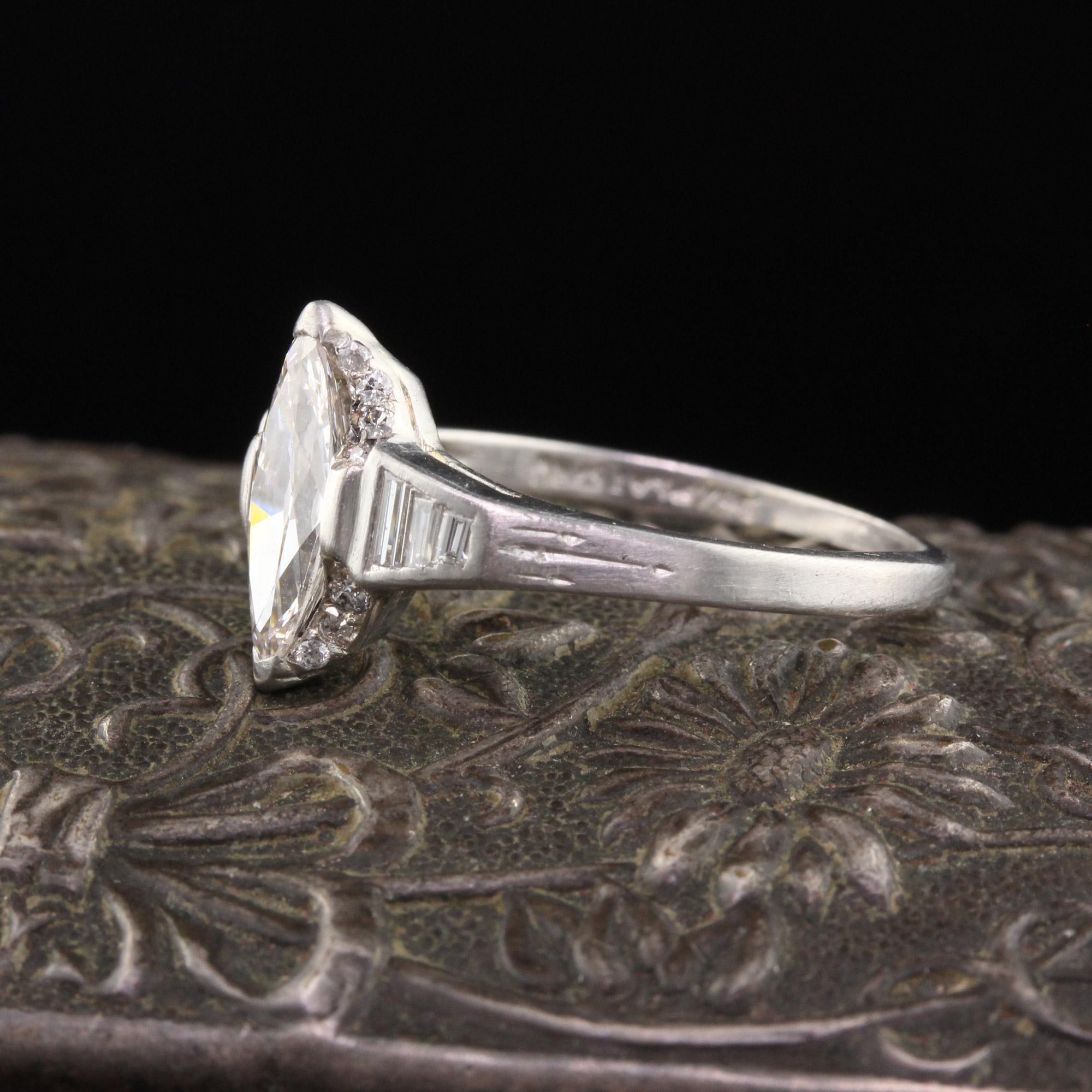 art deco marquise ring