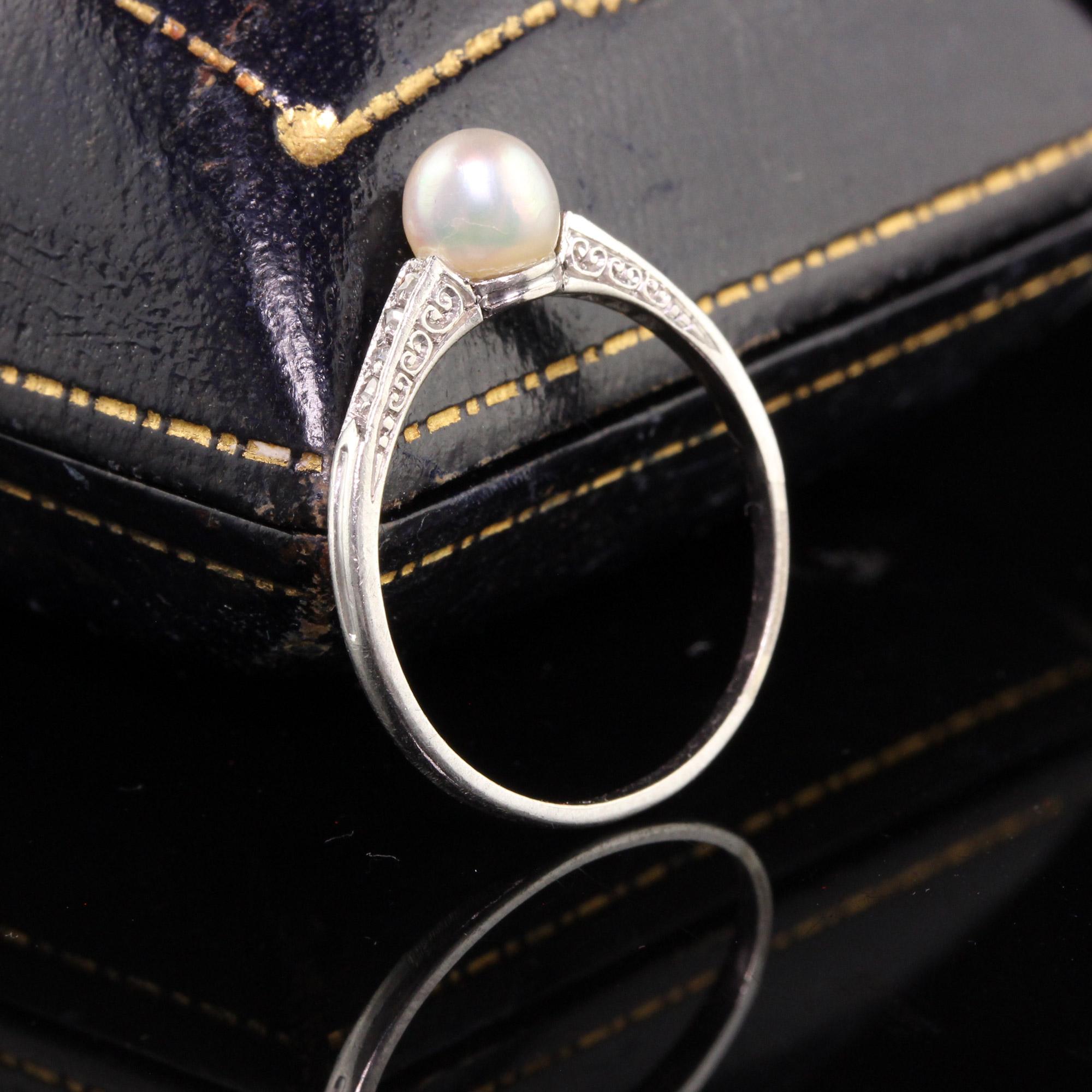 natural pearl ring antique