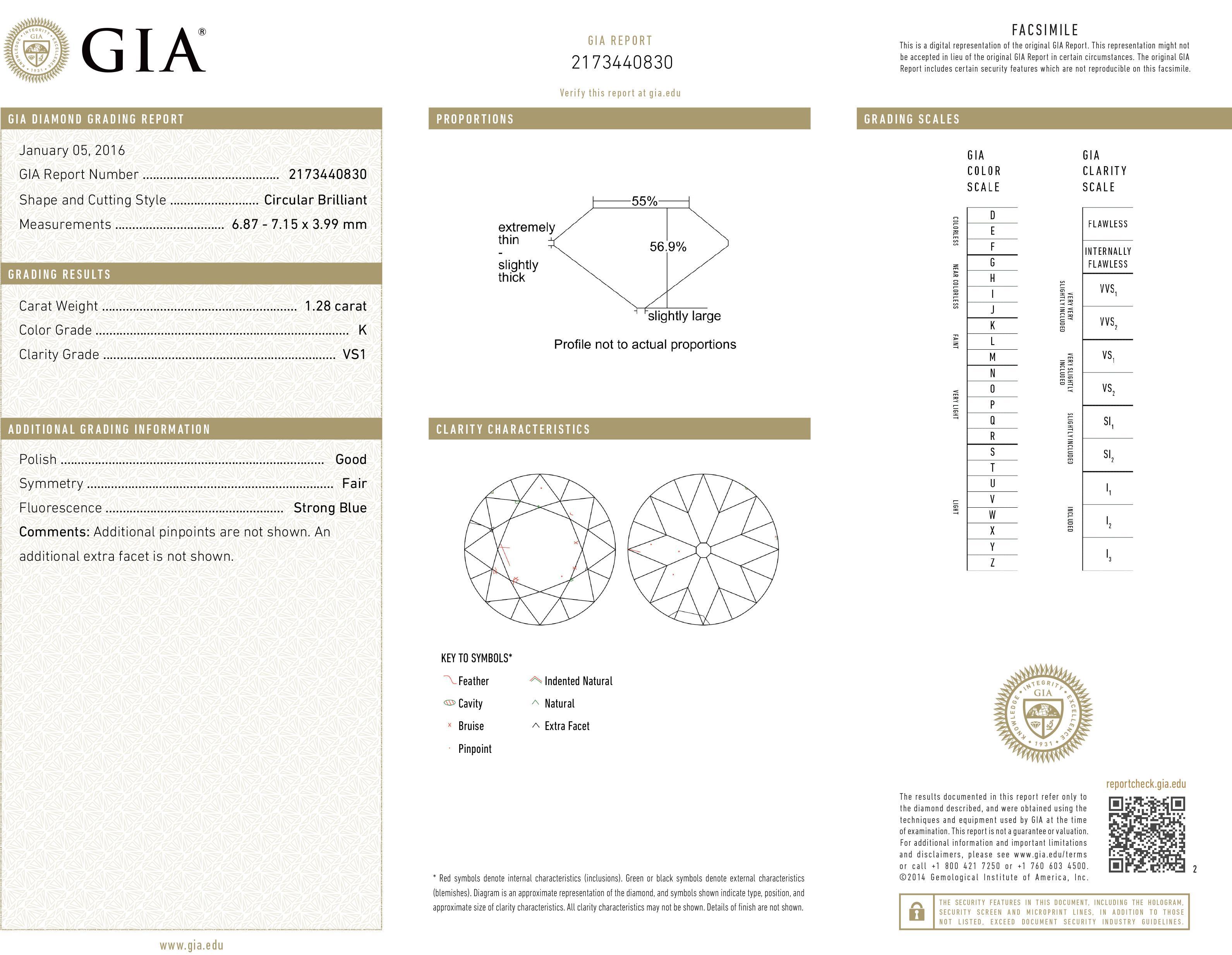 Antiker Art-Déco-Verlobungsring aus Platin mit Diamanten im alteuropäischen Schliff - GIA im Angebot 5