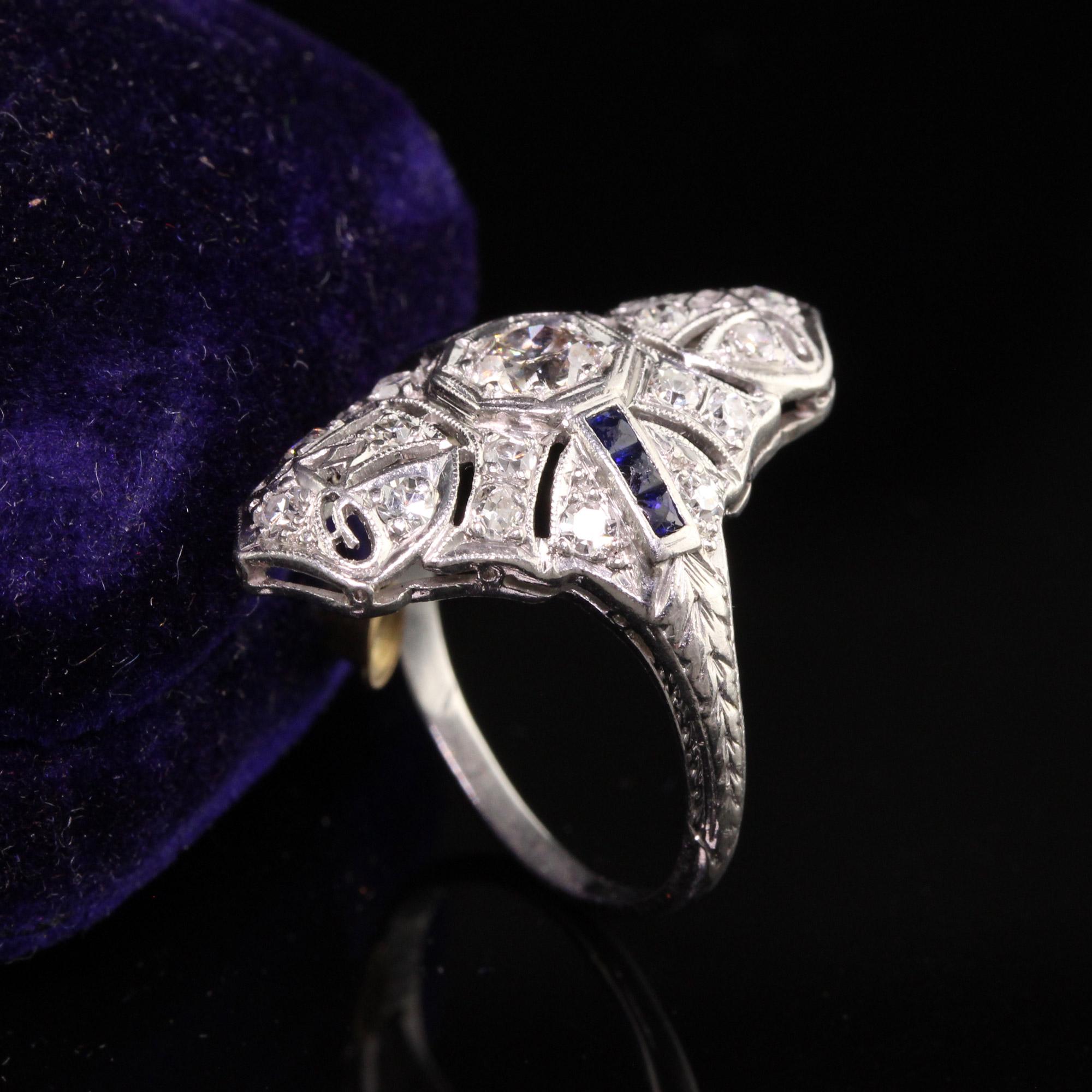 art deco shield ring