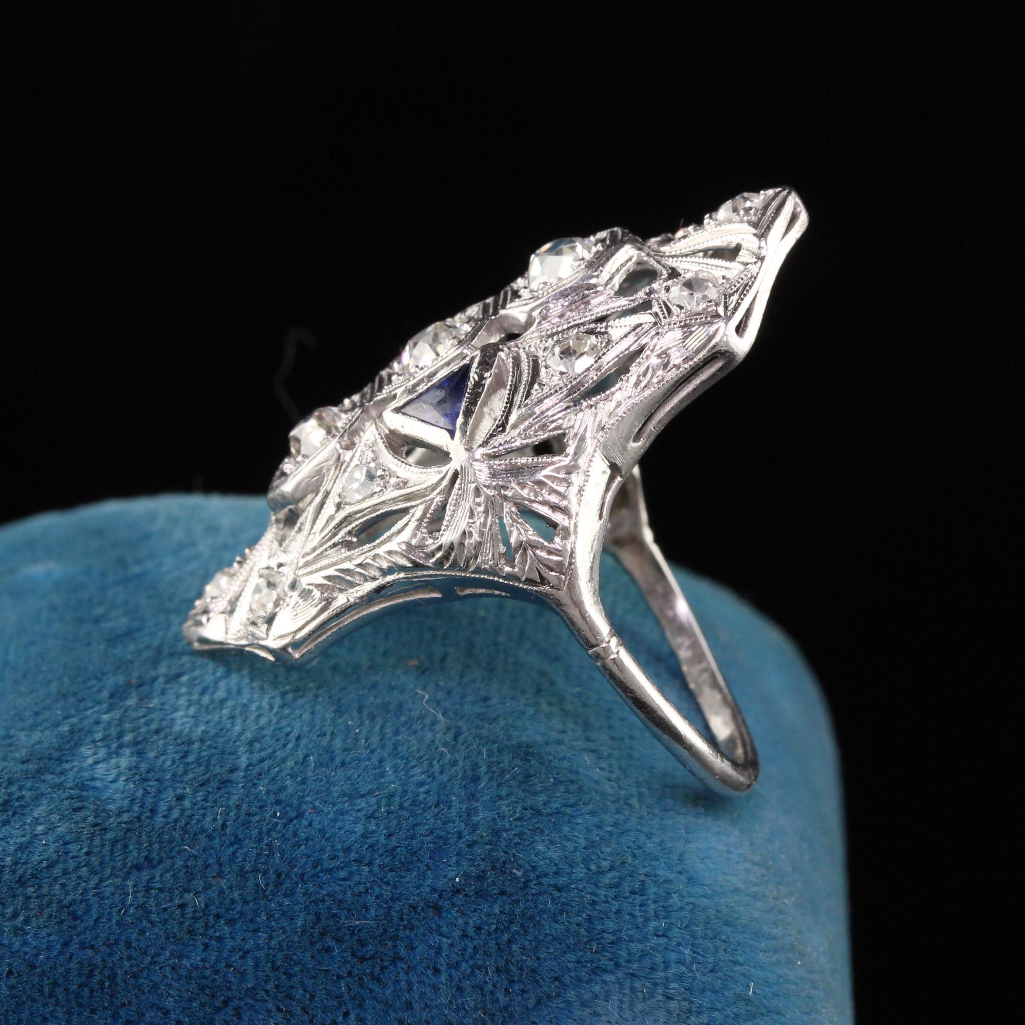 art deco shield ring