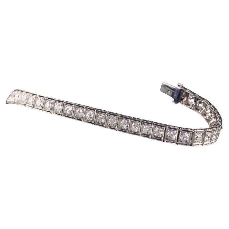 engraved tennis bracelet