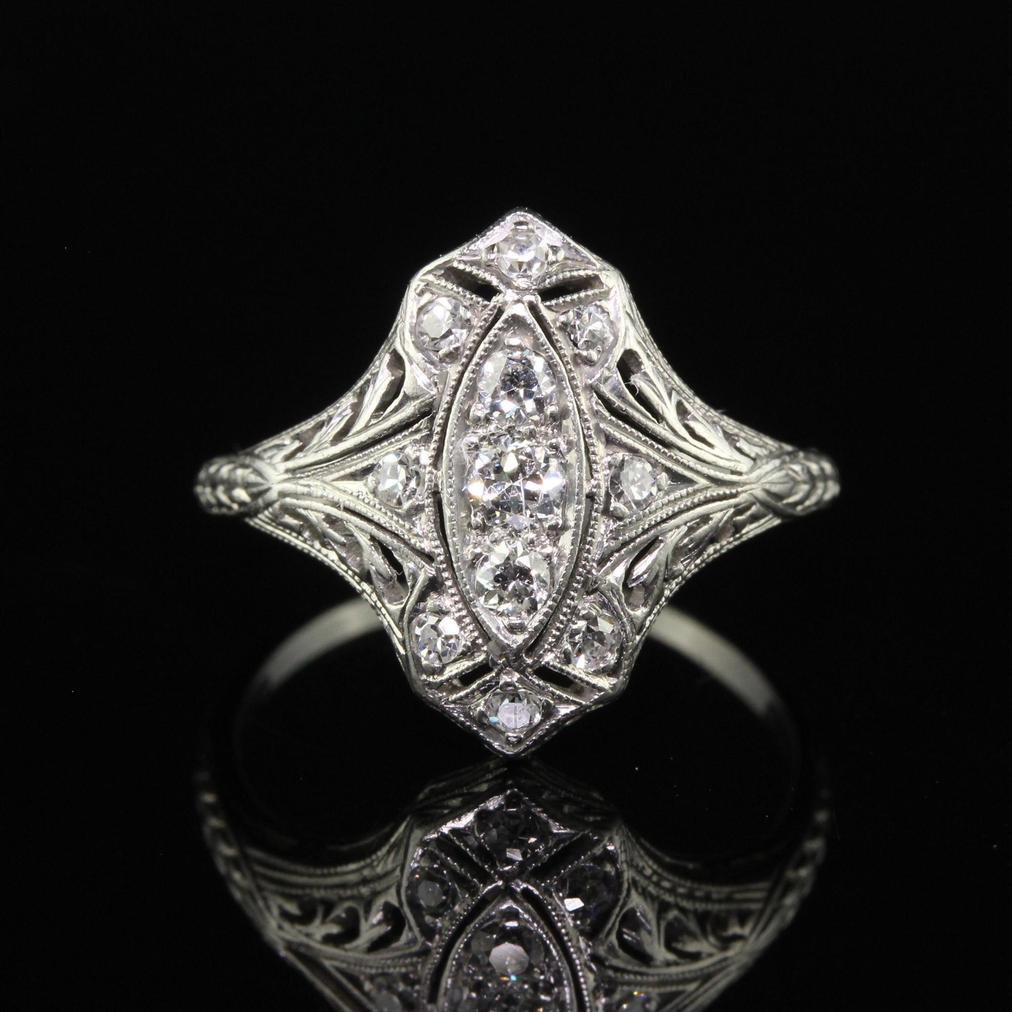 vintage shield ring
