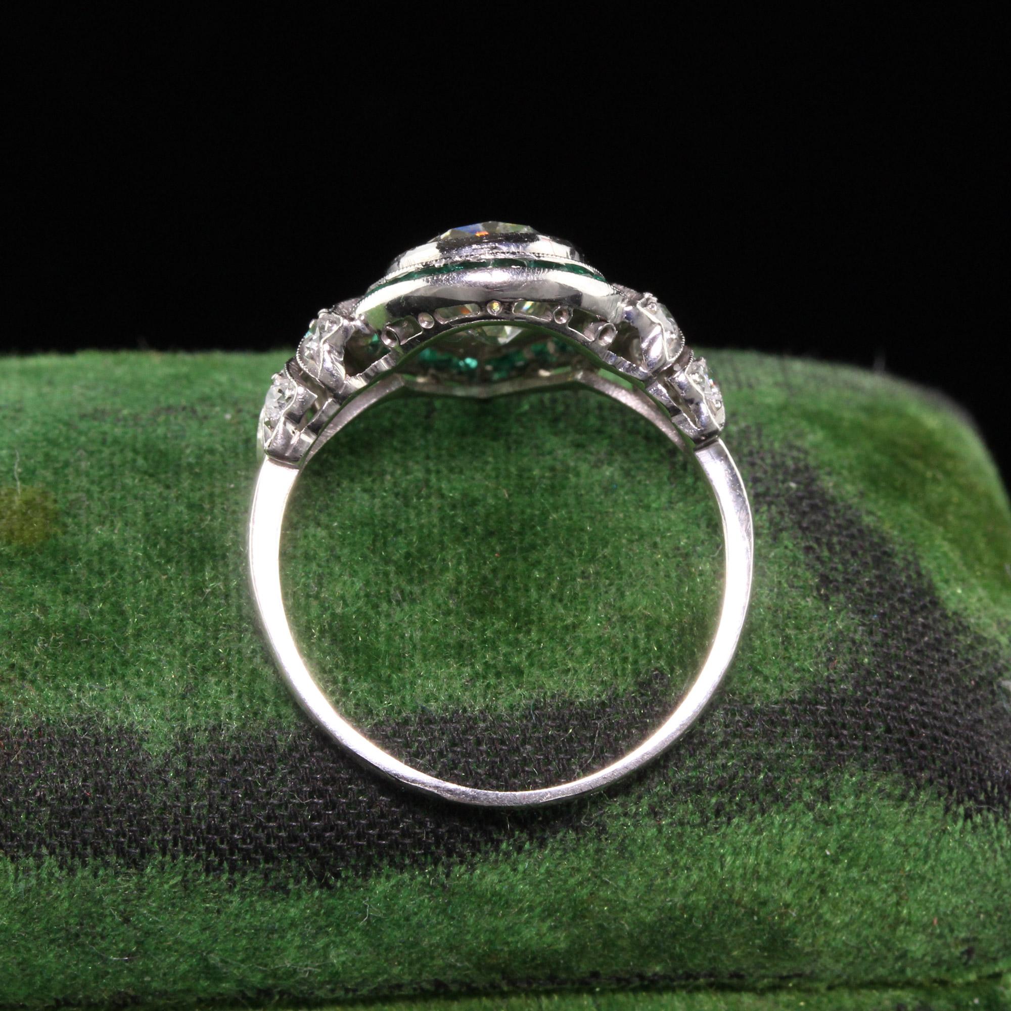 art deco pear ring