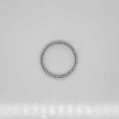 Antique Art Deco Platinum Orange Blossom Band Ring