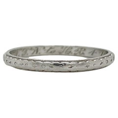 Anello antico Art Deco in platino con Orange Blossom
