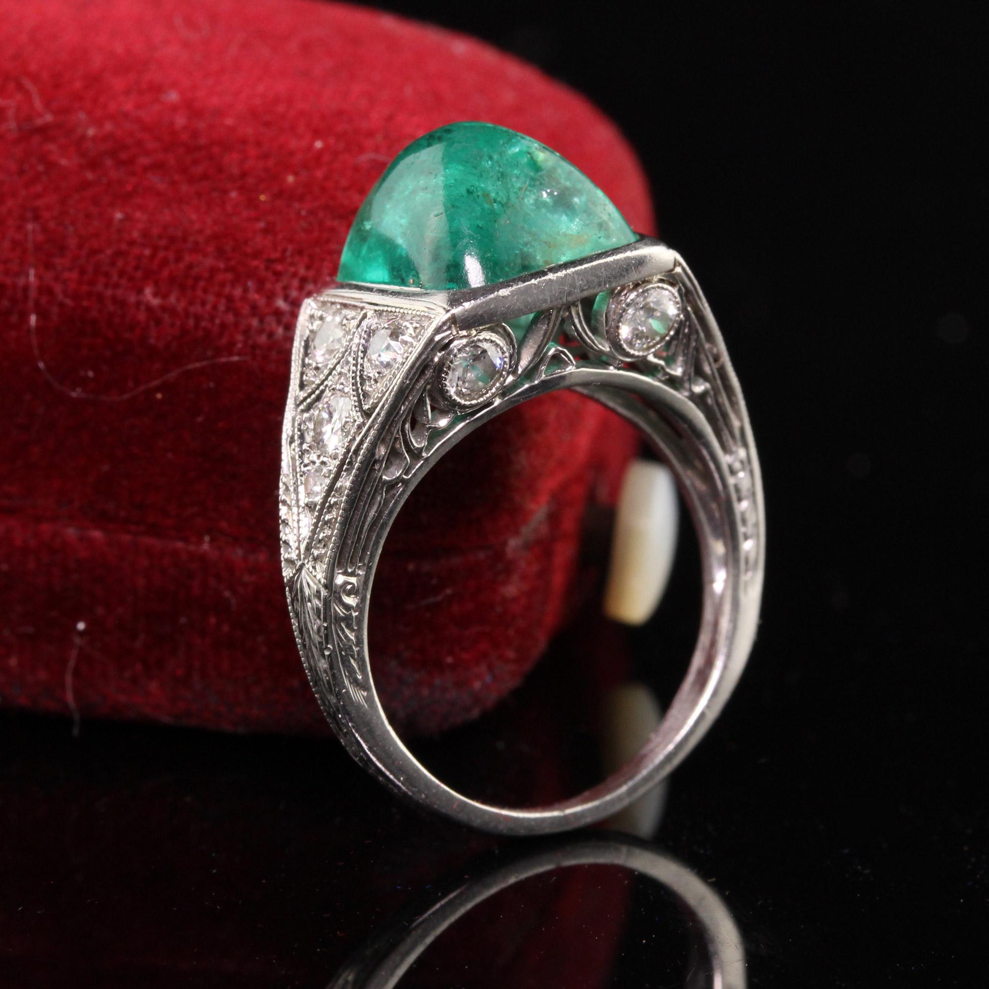 emerald filigree ring
