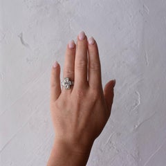 Antique Art Deco Platinum "Toi et Moi" Old-Cut Diamond Ring — Circa 1920