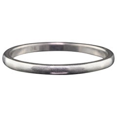 Antique Art Deco Platinum Wedding Band