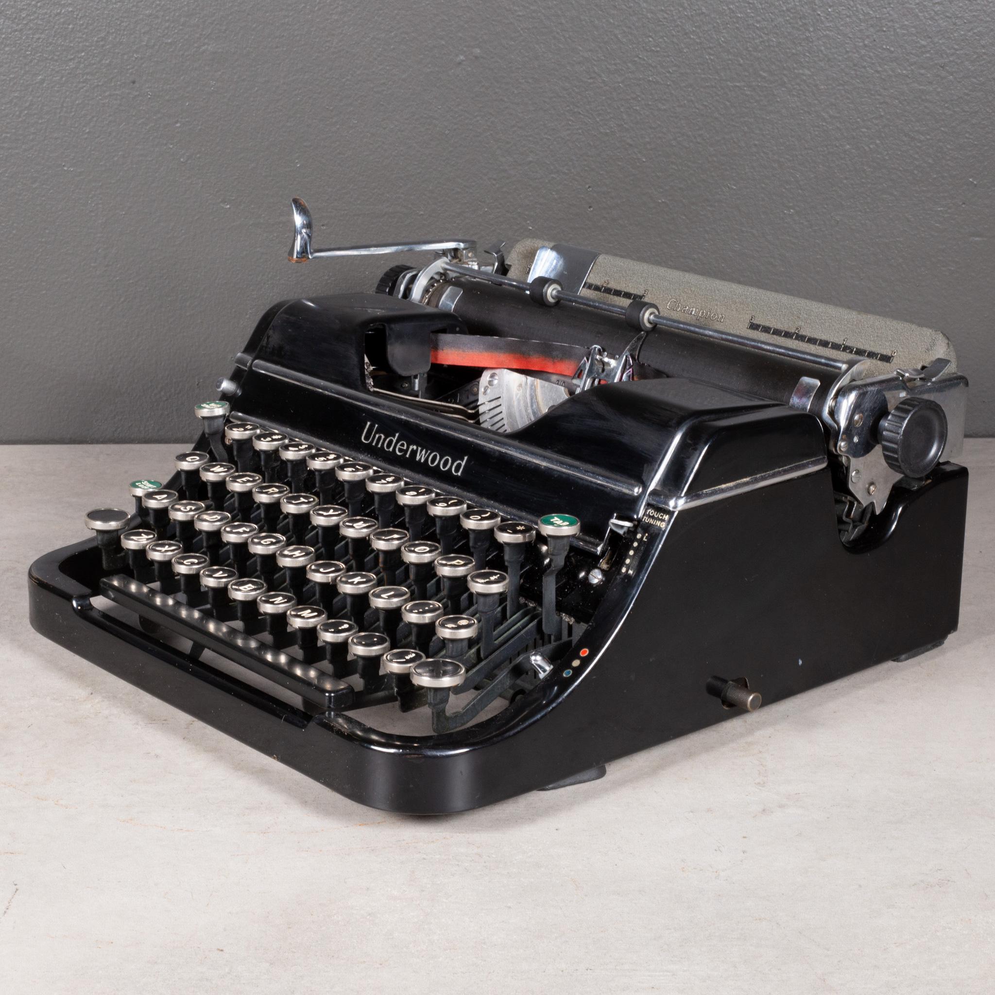 portable underwood typewriter
