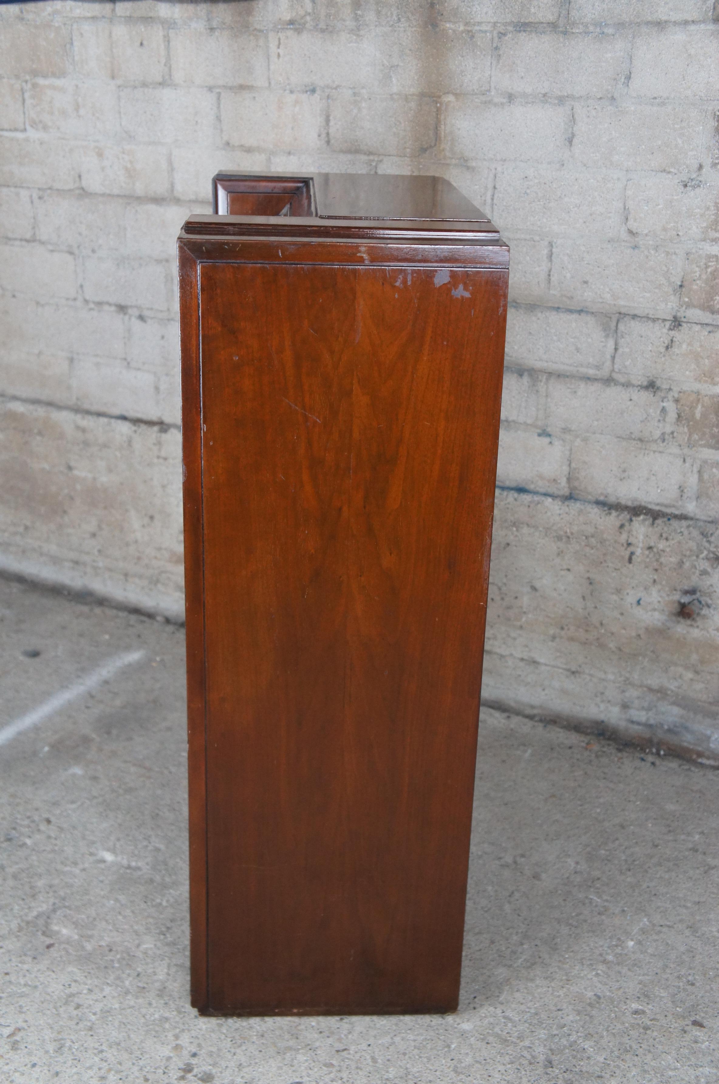 Antique Art Deco Pre War Philco 1939 Console Tube Radio Walnut Case 39-40 For Sale 1