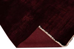 Antique Art Deco Red Handmade Chinese Dragon Design Wool Rug