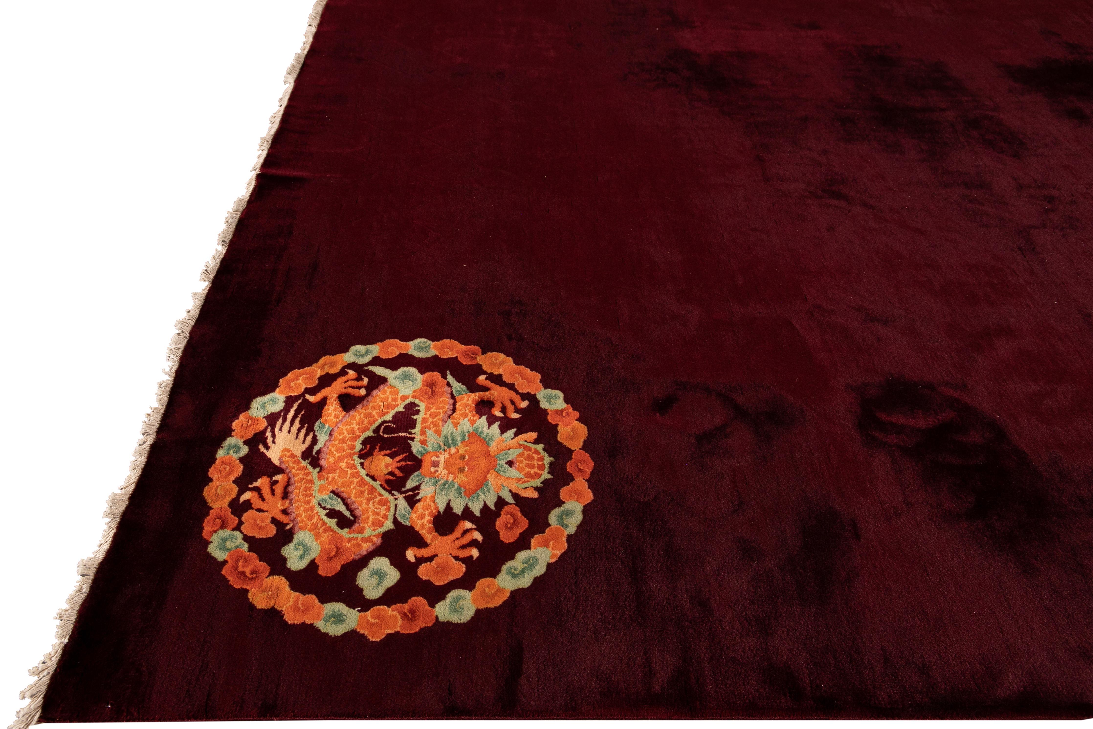 red chinese rug