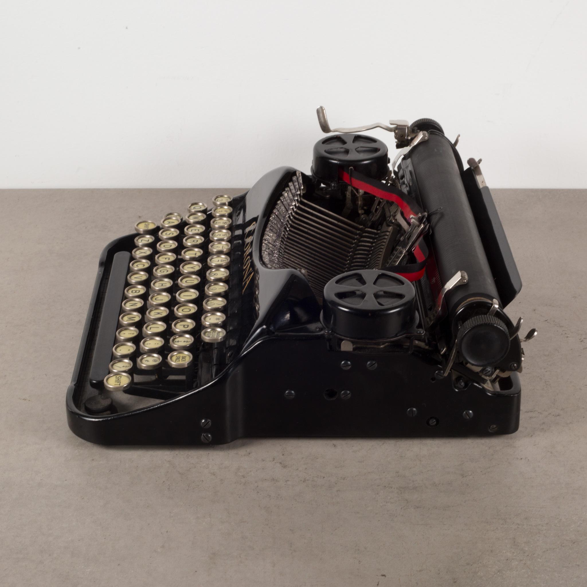 20th Century Antique Art Deco Refurbished Corona Portable Typewriter c.1930