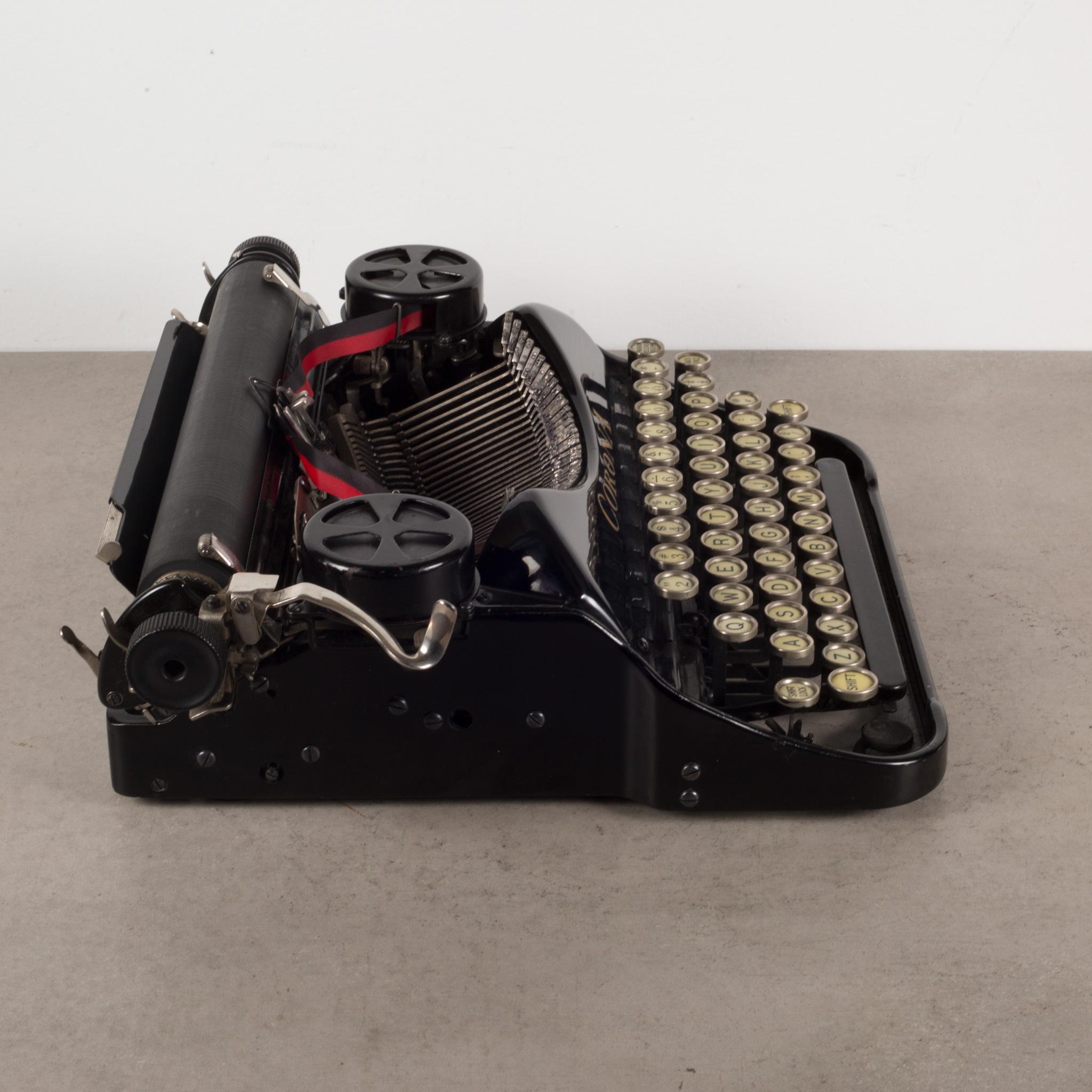 Antique Art Deco Refurbished Corona Portable Typewriter c.1930 1