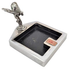 Antique Art Deco Rolls Royce Automobile Car Advertising Ashtray or Vide Poche