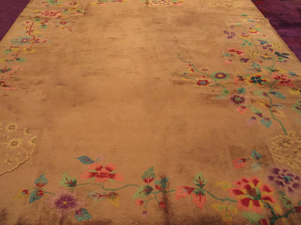 Mid-20th Century 1930s Chinese Art Deco Carpet ( 8'10