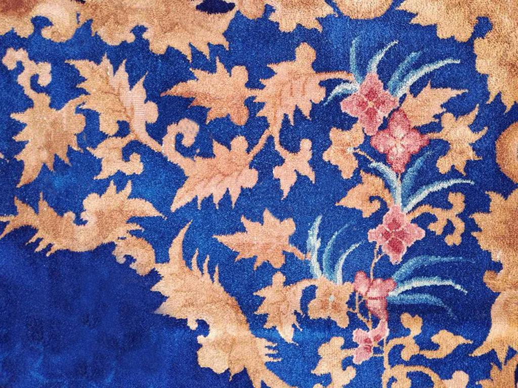 Wool Antique Art Deco Rug 8' 9