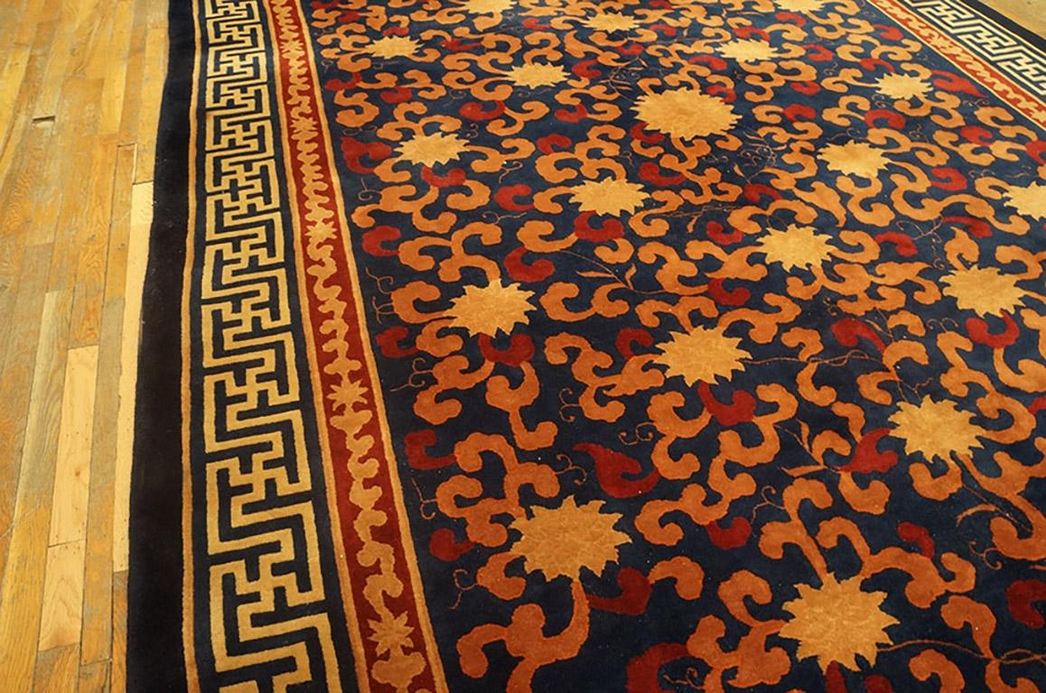Wool 1920s Chinese Art Deco Carpet (  9' x 14' 9