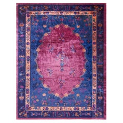 Antique Art Deco Rug Antique Art Nouveau Rug Chinese Rug 1920 Purple