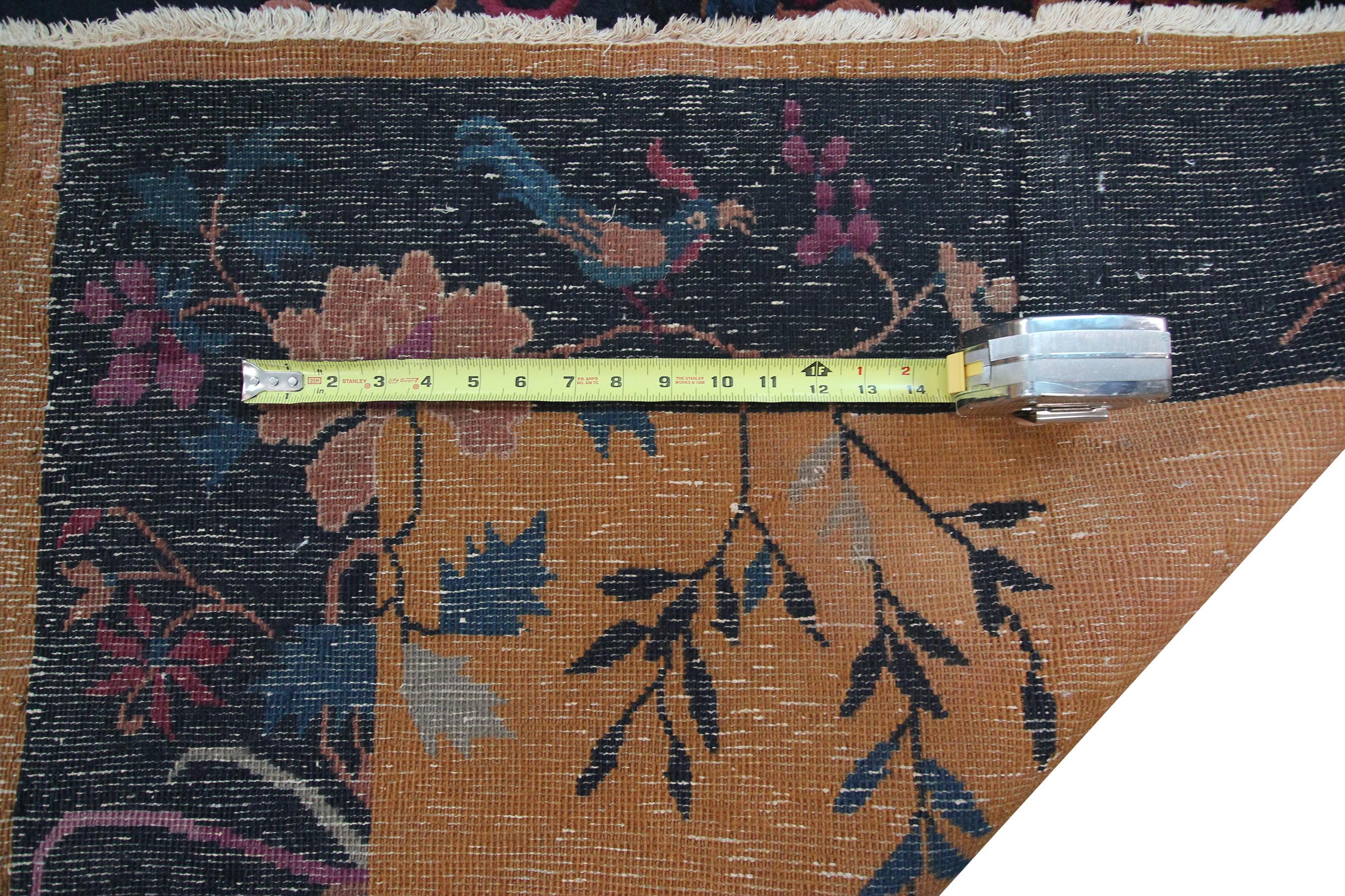 Antique Art Deco Rug Antique Chinese Rug Chinese Rug 1920 Gold Chinese Rug 3