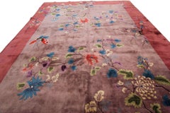 Antique Art Deco Rug Antique Chinese Rug Tree of Life Chinese Rug 1920