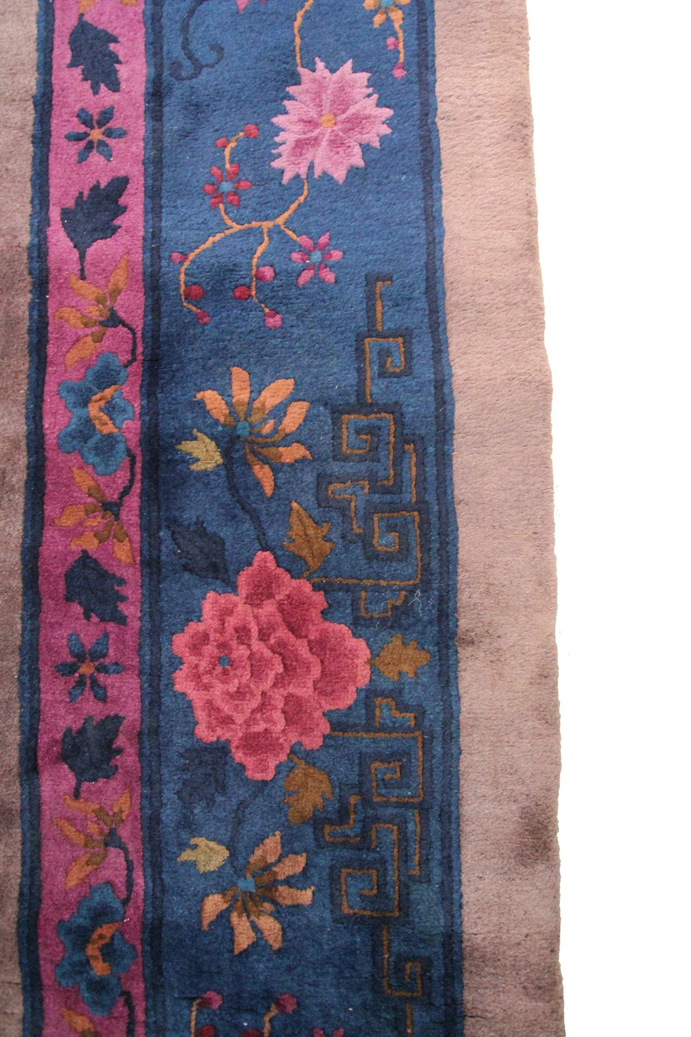 Early 20th Century Antique Art Deco Rug Antique Chinese Walter Nichols Rug 1920 9x12 275cm x 361cm  For Sale