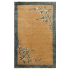 Antique Art Deco Rug, Bamboo Design