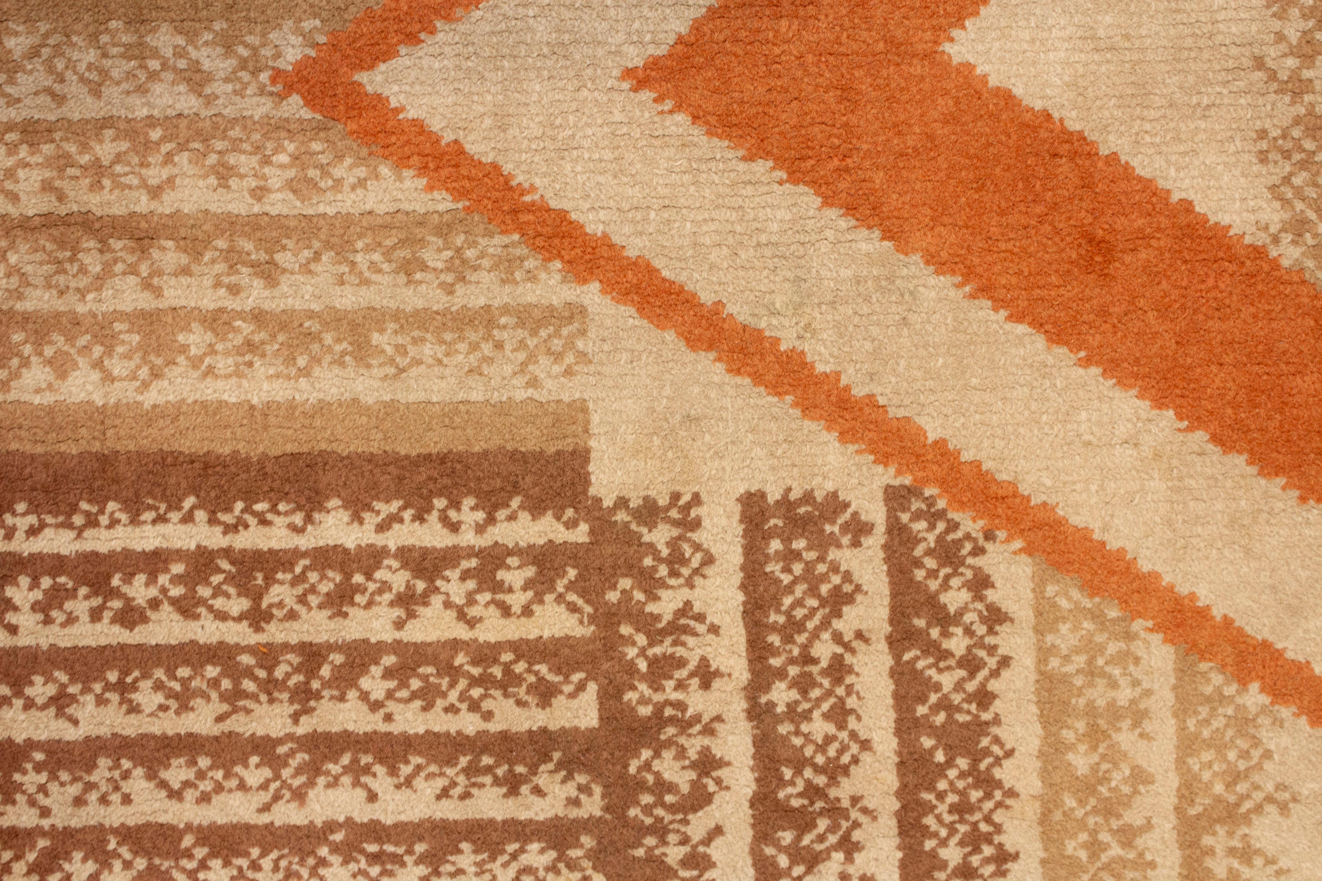 Antiker Art-Déco-Teppich, entworfen von Marion Dorn für die Wilton Royal Carpet Factory (Handgeknüpft) im Angebot