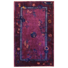 Antique Art Deco Rug, Purple