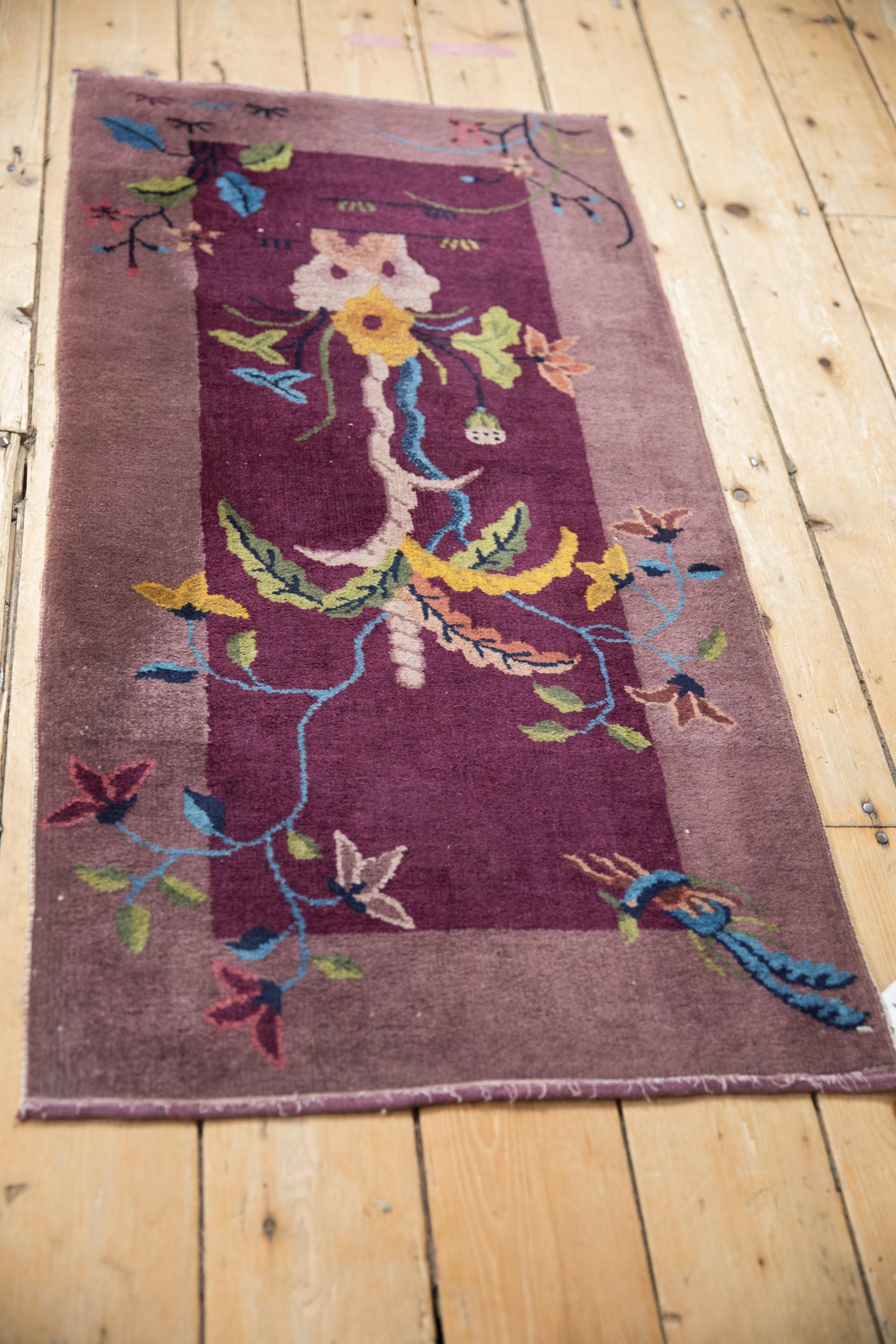 Antique Art Deco Rug Runner In Good Condition For Sale In Katonah, NY