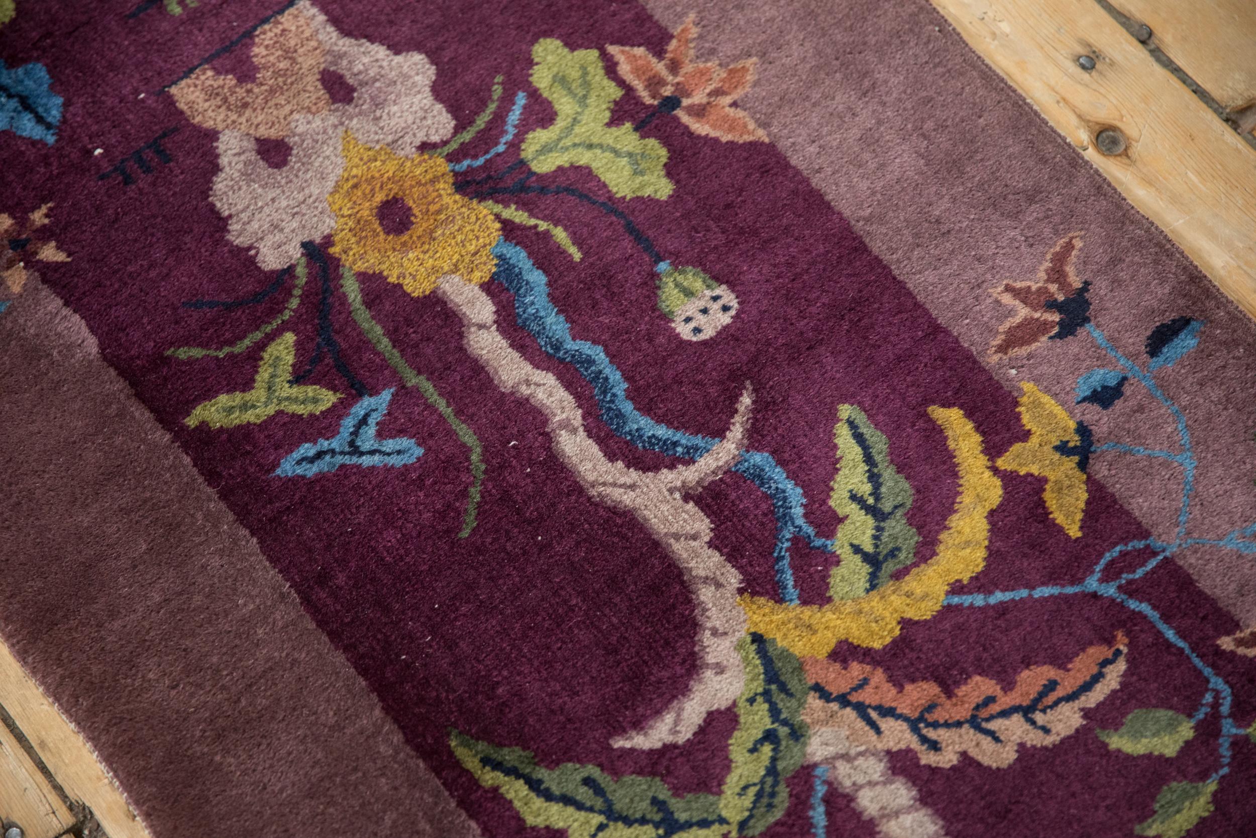 Early 20th Century Antique Art Deco Rug Runner For Sale
