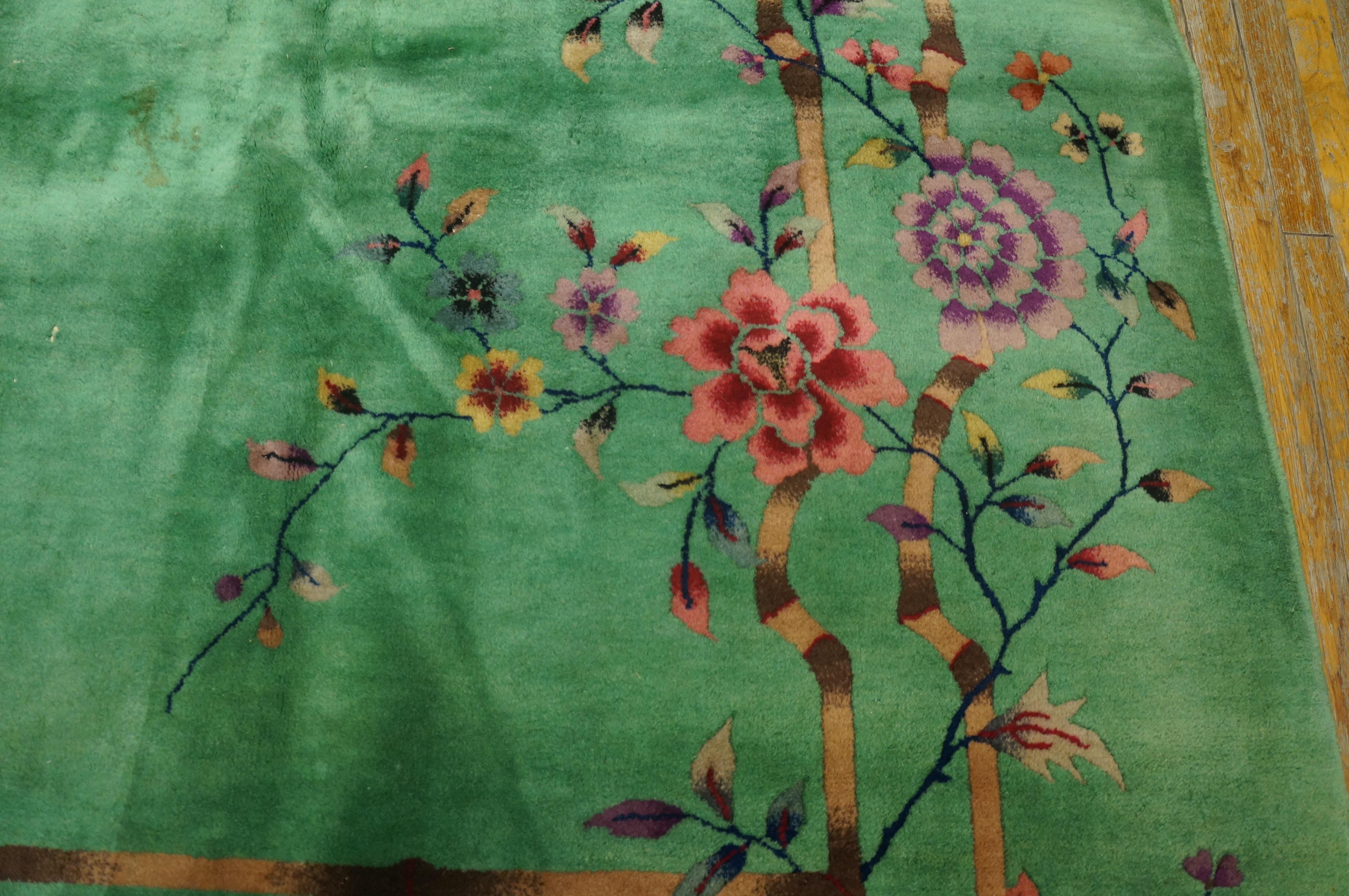 Art déco Tapis Art Déco chinois des années 1920 ( 8''8