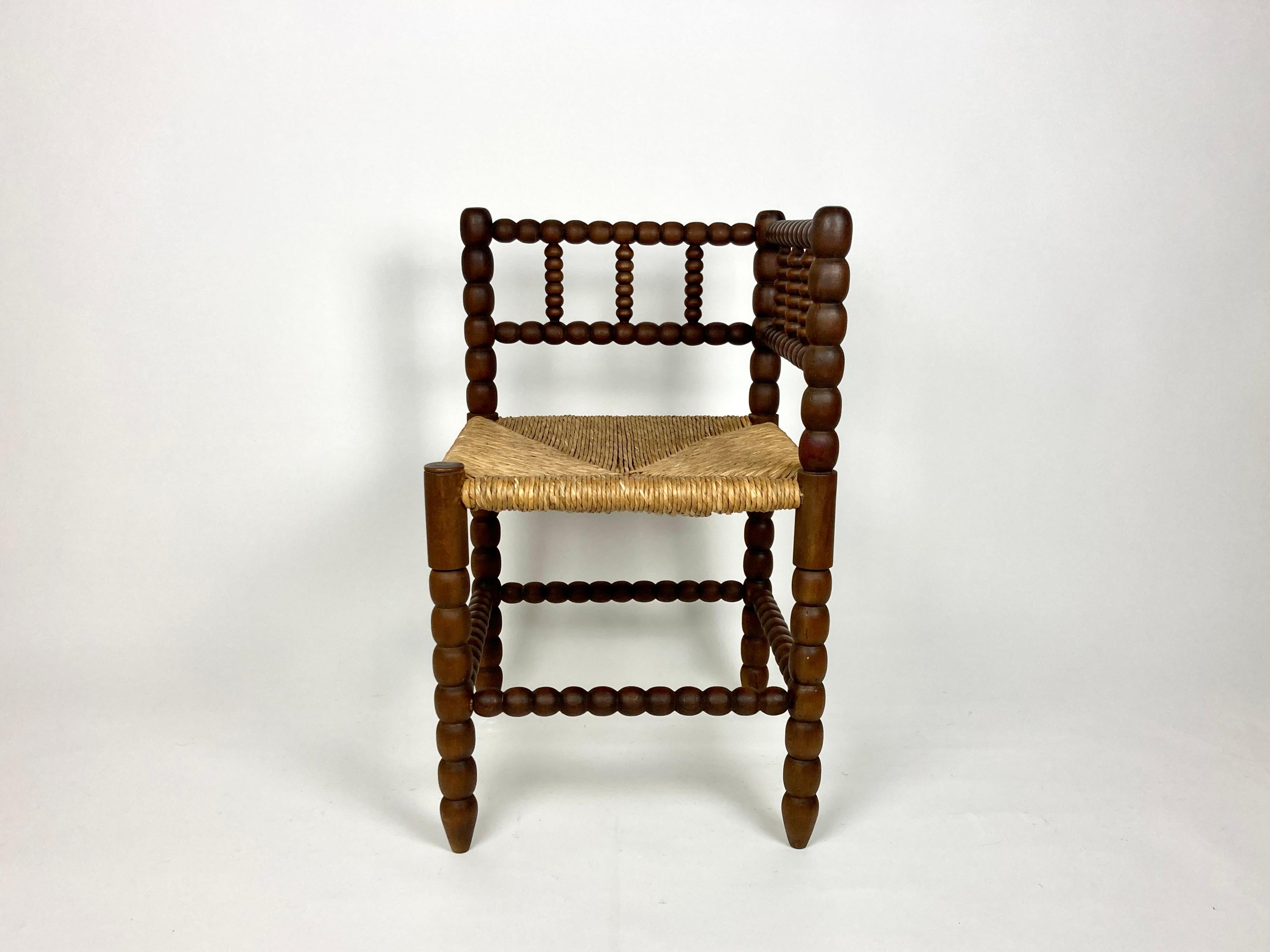 bobbin corner chair