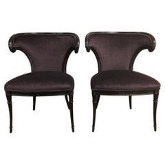 Antique Art Deco Rusnak Brother Chairs, A Pair