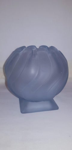 Antique Art Deco satin Glass vase