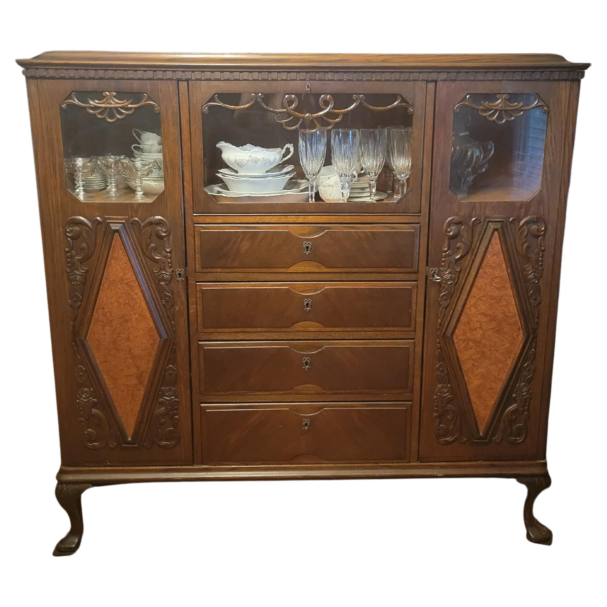 Antike Jugendstil-Hutch aus China mit 4 Schubladen im Angebot
