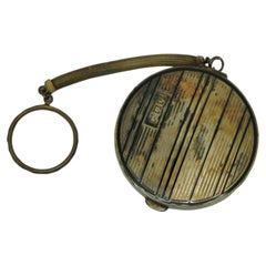 Antique Art Deco Sheffield England Sterling Silver Powder Mirror Compact