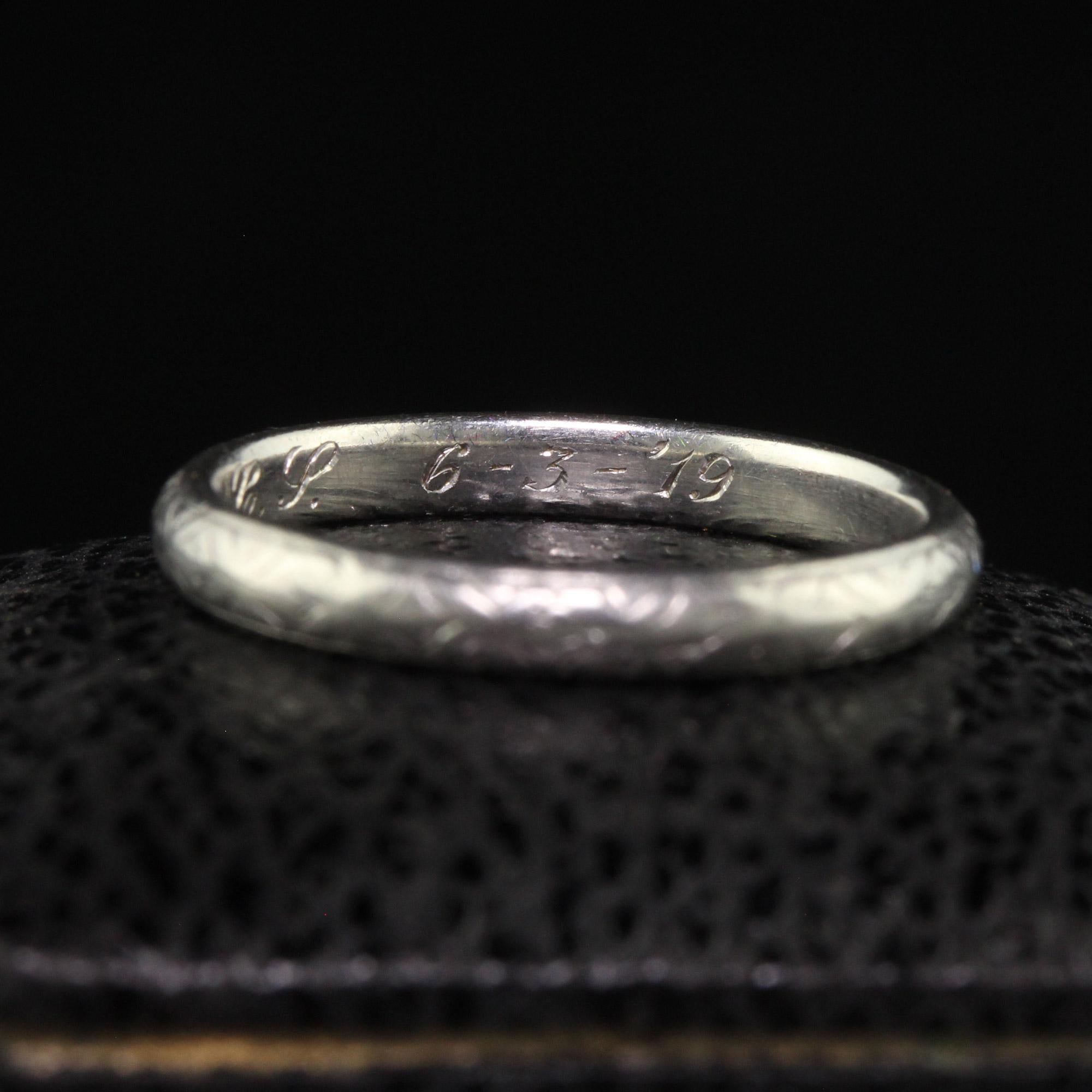 antique wedding bands 1930s