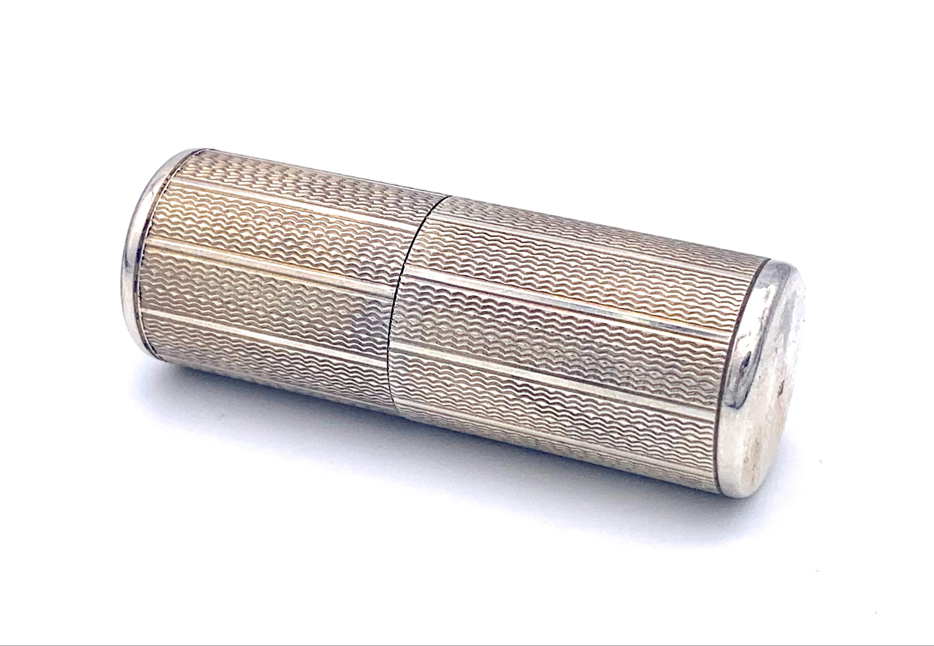 Antique Art Deco Silver Lighter In Good Condition For Sale In Munich, Bavaria
