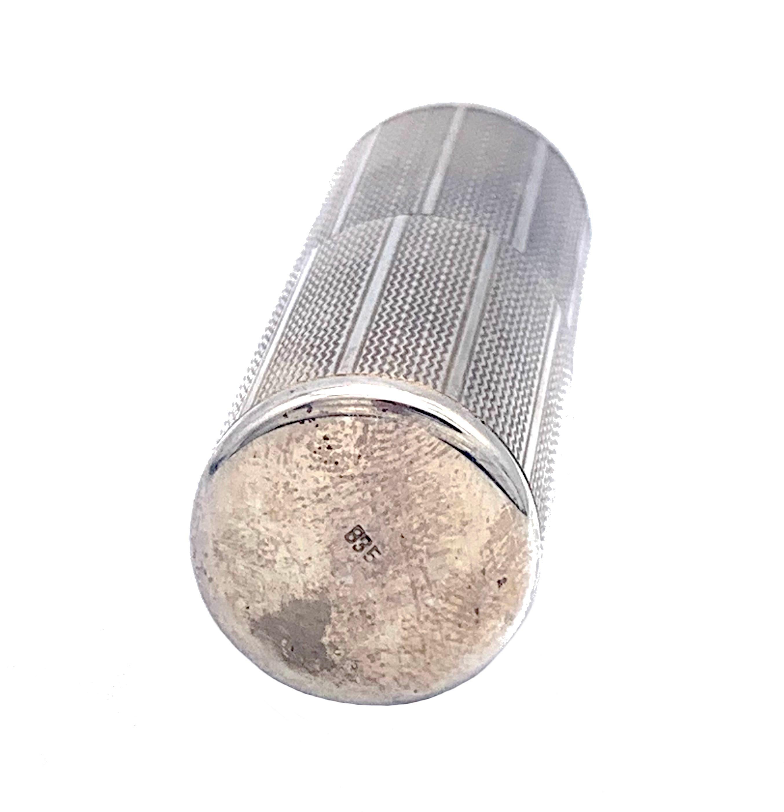 Women's or Men's Antique Art Deco Silver Lighter For Sale