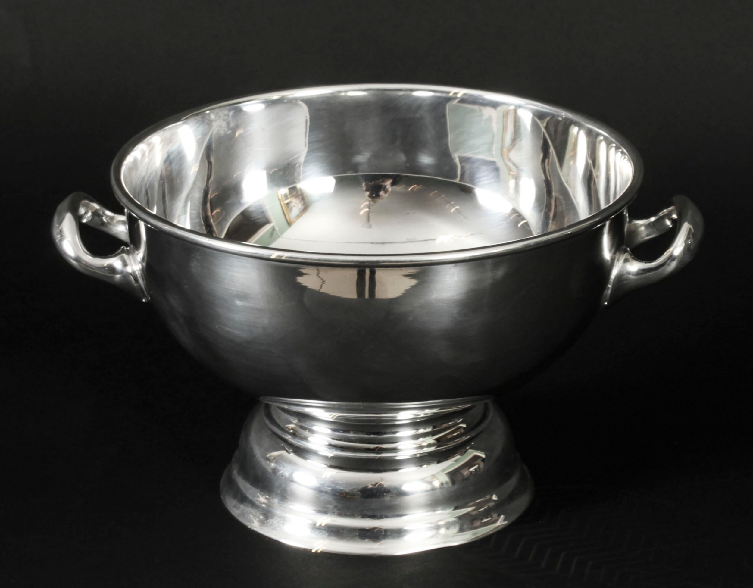 Antique Art Deco Silver Plate on Copper Ice Bucket Mappin & Webb Circa 1920 10