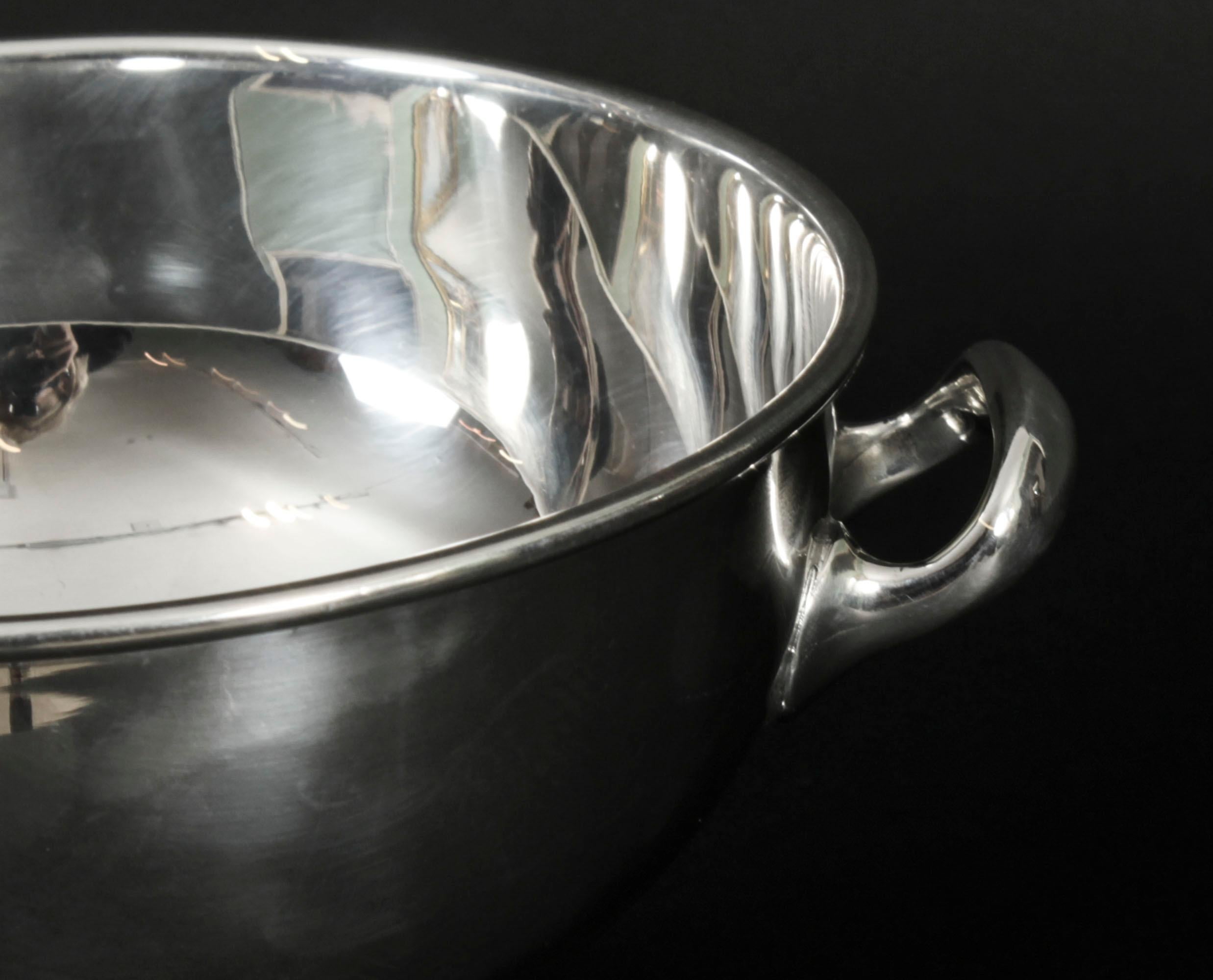 English Antique Art Deco Silver Plate on Copper Ice Bucket Mappin & Webb Circa 1920