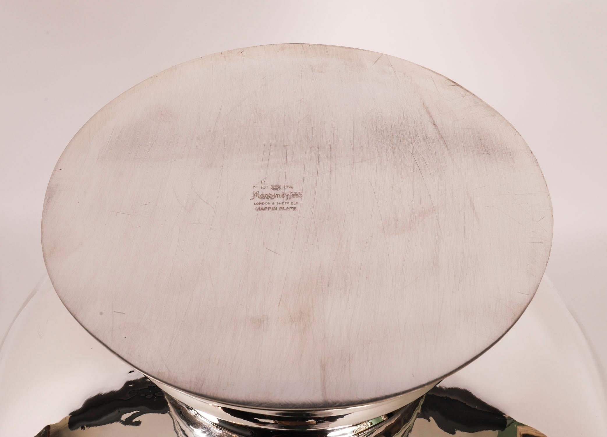Antique Art Deco Silver Plated Champagne /Wine Cooler Mappin & Webb 20th Century en venta 1