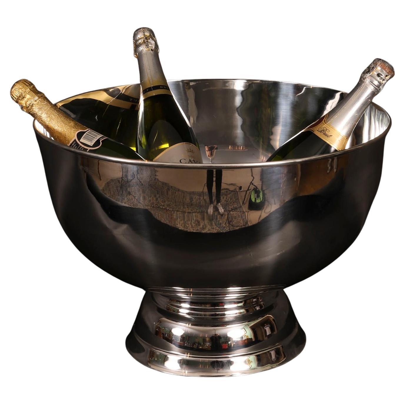 Antique Art Deco Silver Plated Champagne /Wine Cooler Mappin & Webb 20th Century