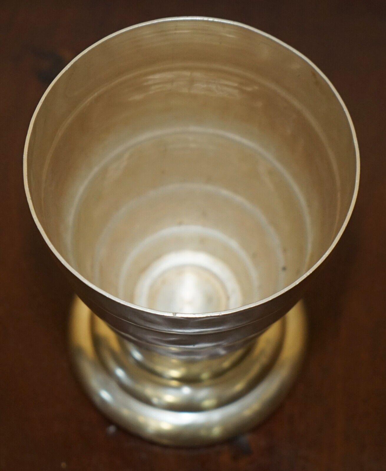 Mid-20th Century ANTIQUE ART DECO SILVER PLATED CHAMPAGNE WiNE OR ICE BUCKET LOVELY PERIOD PATINA For Sale