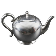 Antique Art Deco Silver Plated Teapot J B Chatterley & Sons Ltd 1930s